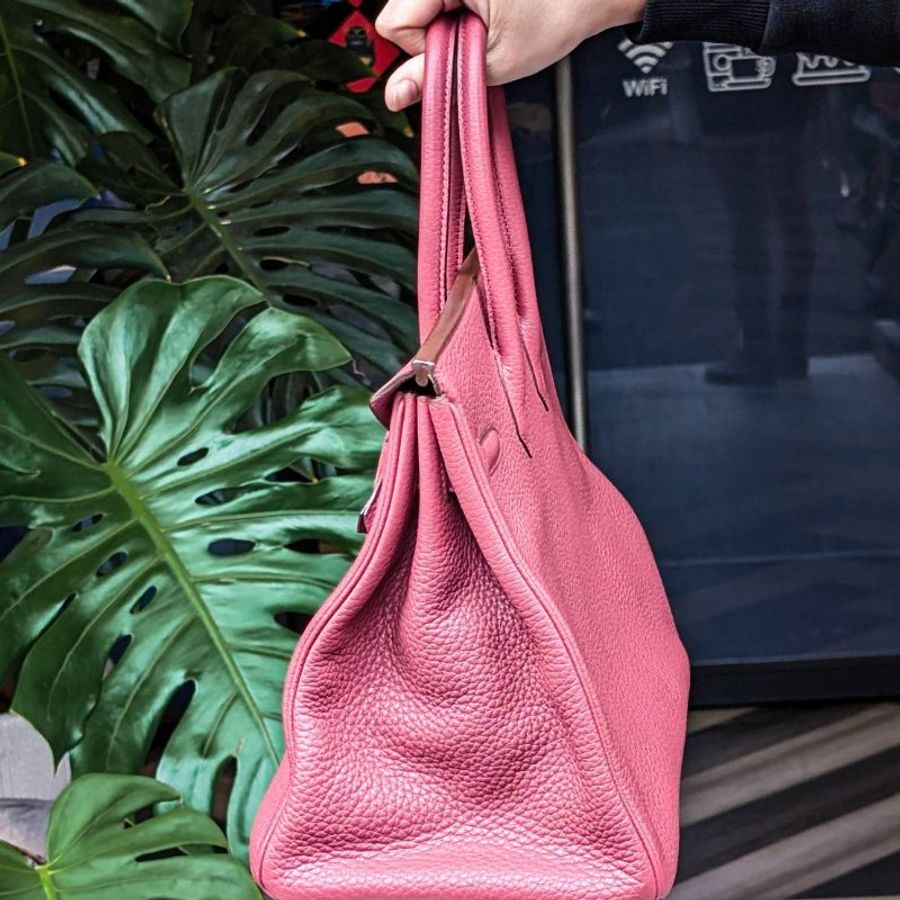 Hermes Birkin 35 Rouge銀釦-1