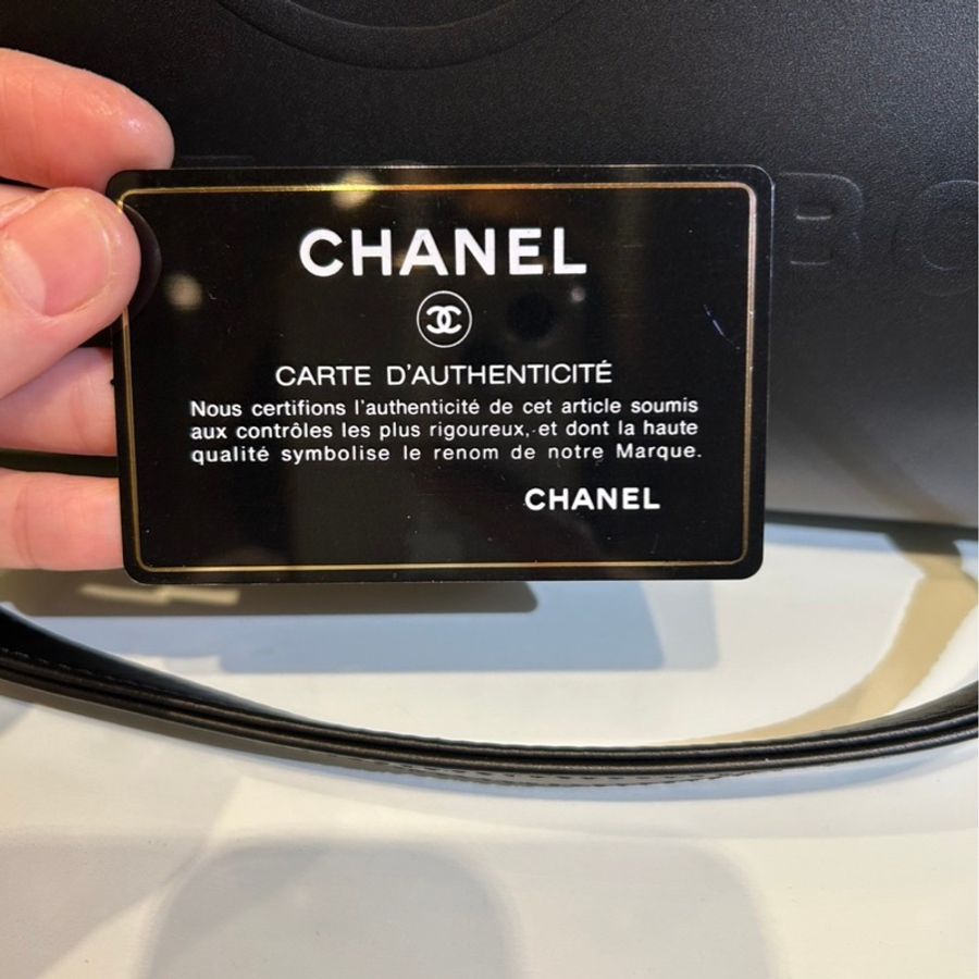 Chanel 香奈兒Deauville Tote Bag黑金全皮革海灘包（尺寸：小號)🌸ha.haliday🌸-9