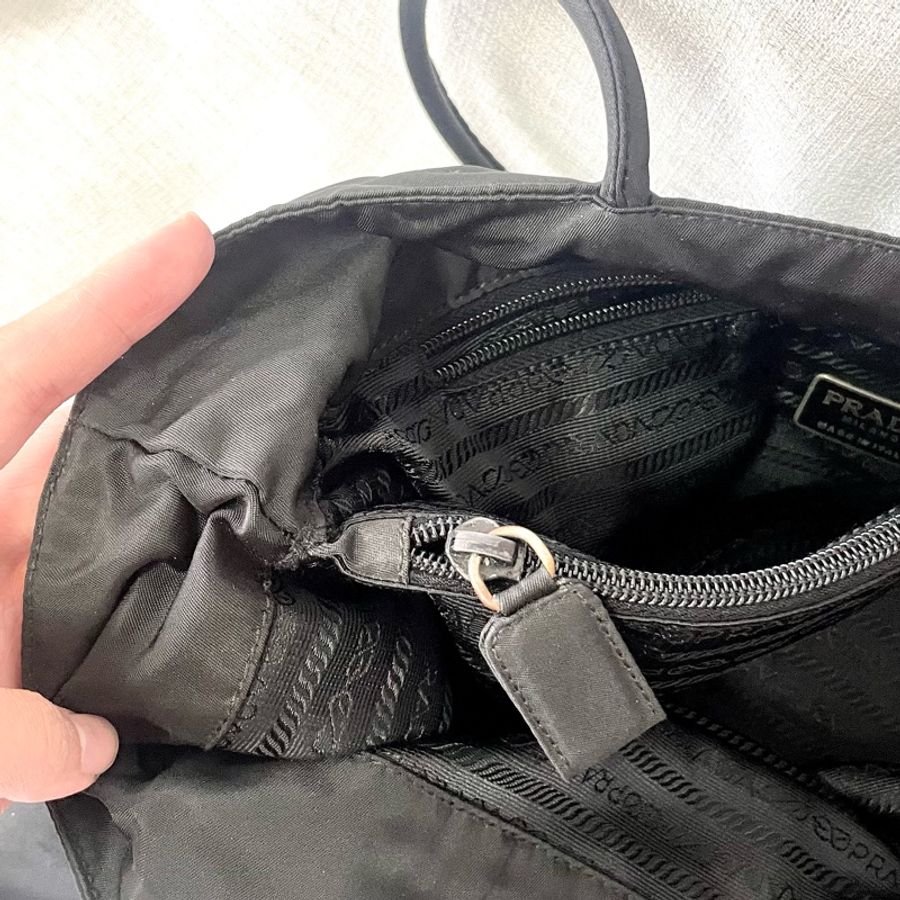 ✨Prada 黑色尼龍單肩包 托特包 Nylon Tote bag 35-30
