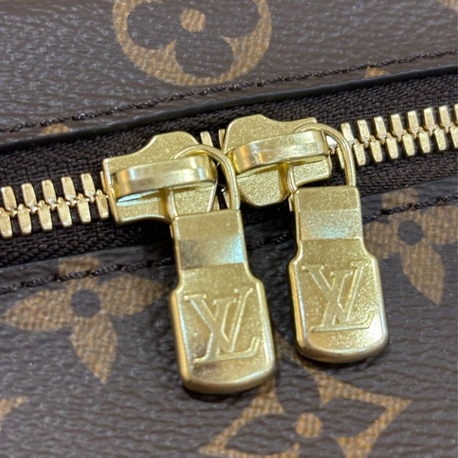 LV M44936 原花 字紋 NICE NANO 方盒子 便當包 化妝包 手提包 化妝箱-13
