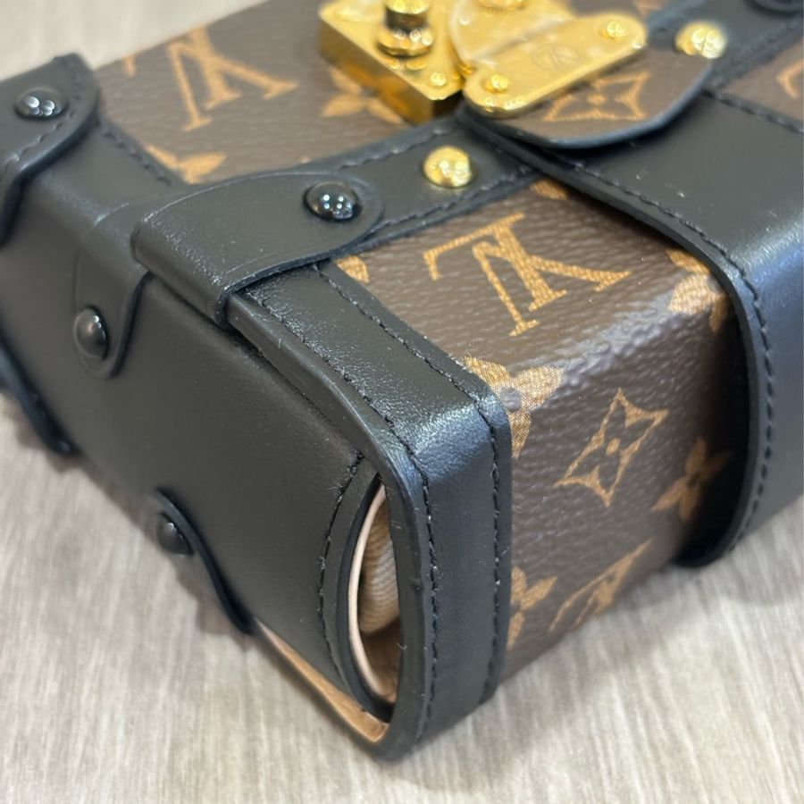 LV M62553 原花 TRUNK 鑰匙圈 KEY 手拿包 零錢包 BOX 硬箱 零錢盒-11