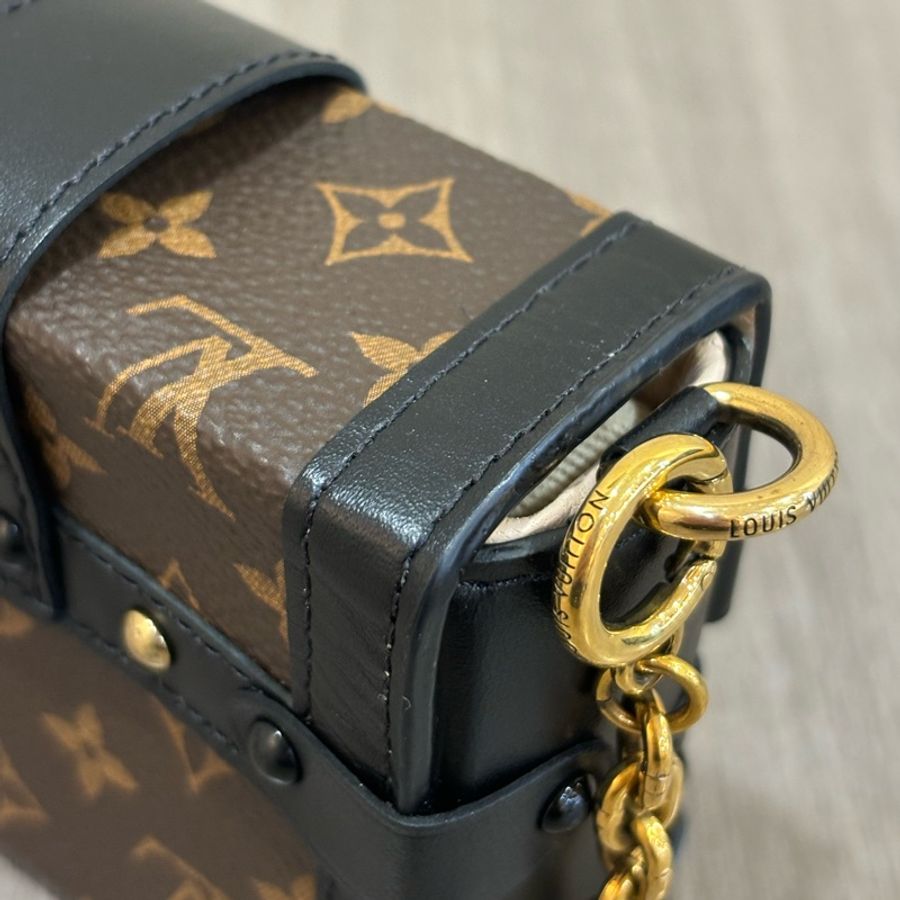 LV M62553 原花 TRUNK 鑰匙圈 KEY 手拿包 零錢包 BOX 硬箱 零錢盒-14