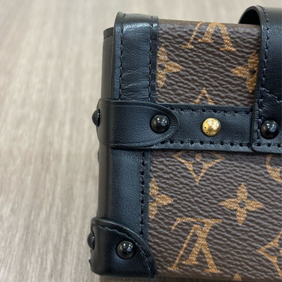 LV M62553 原花 TRUNK 鑰匙圈 KEY 手拿包 零錢包 BOX 硬箱 零錢盒-18