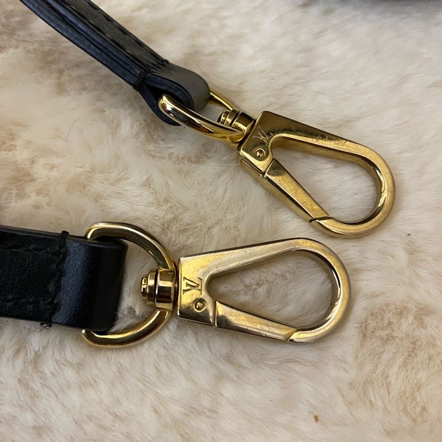 Louis Vuitton Cannes 老花拼黑色發財桶 手提單肩斜挎-6