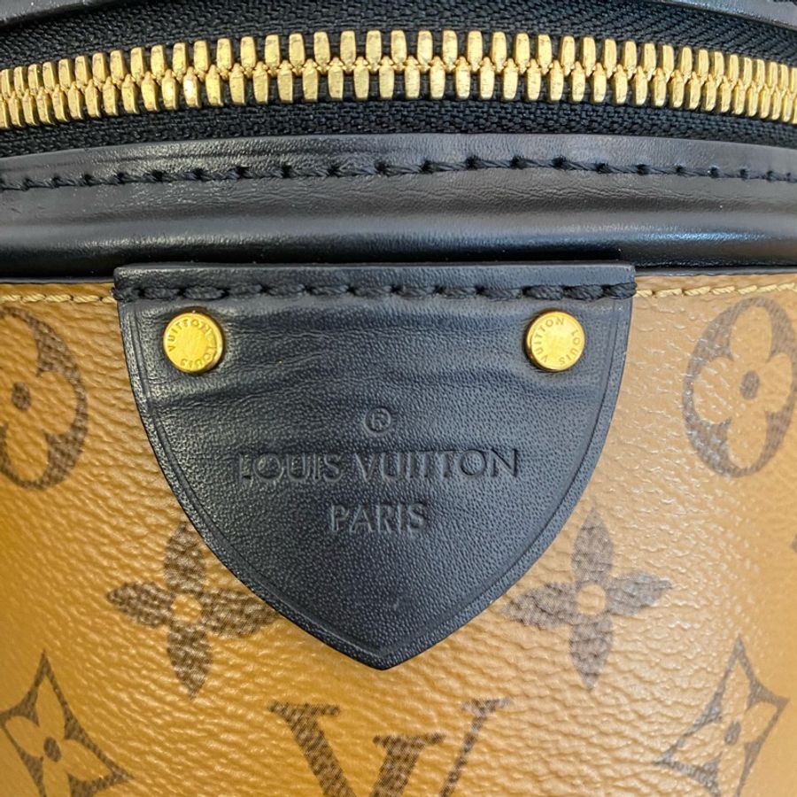 Louis Vuitton Cannes 老花拼黑色發財桶 手提單肩斜挎-9