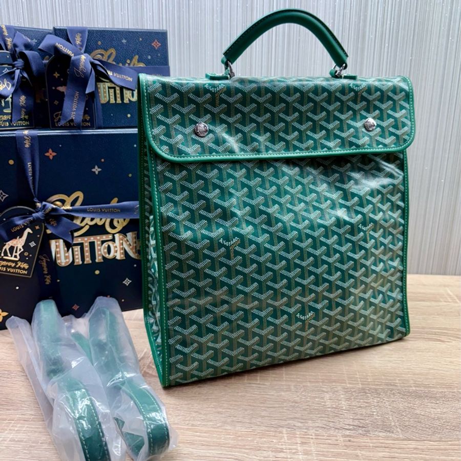 Goyard Saint LEGER 綠色雙肩包後背包-0