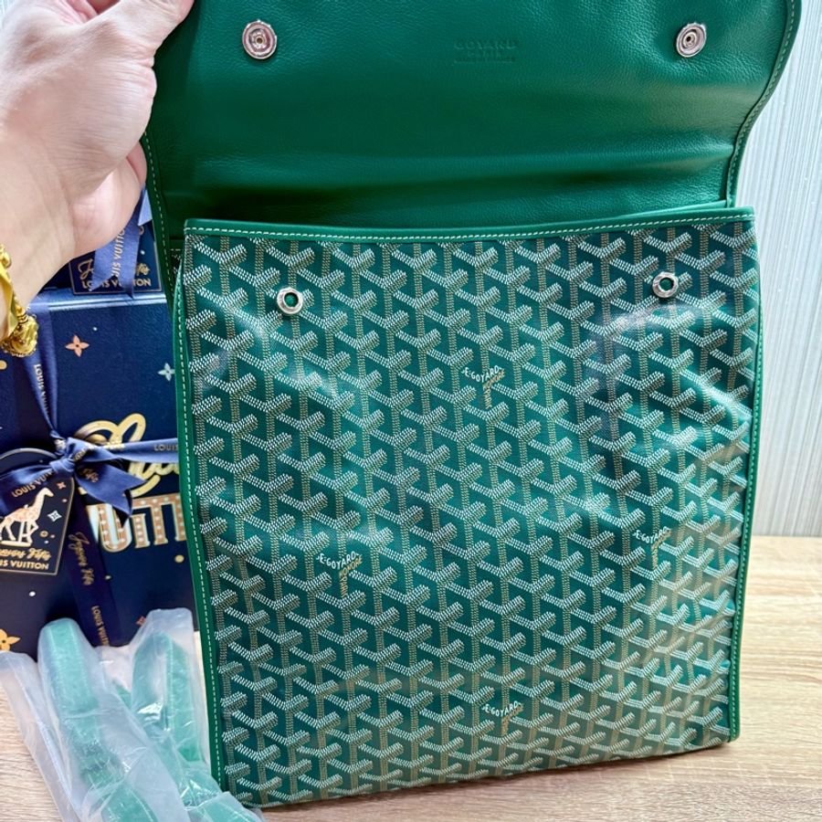 Goyard Saint LEGER 綠色雙肩包後背包-6