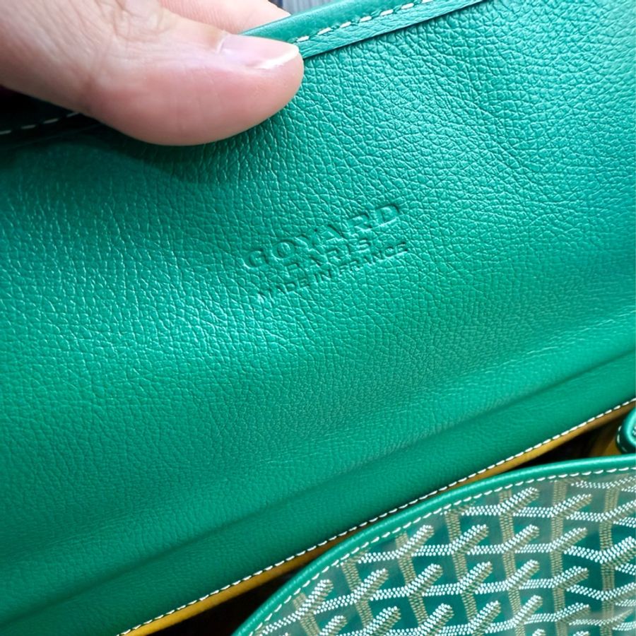 Goyard Saint LEGER 綠色雙肩包後背包-9