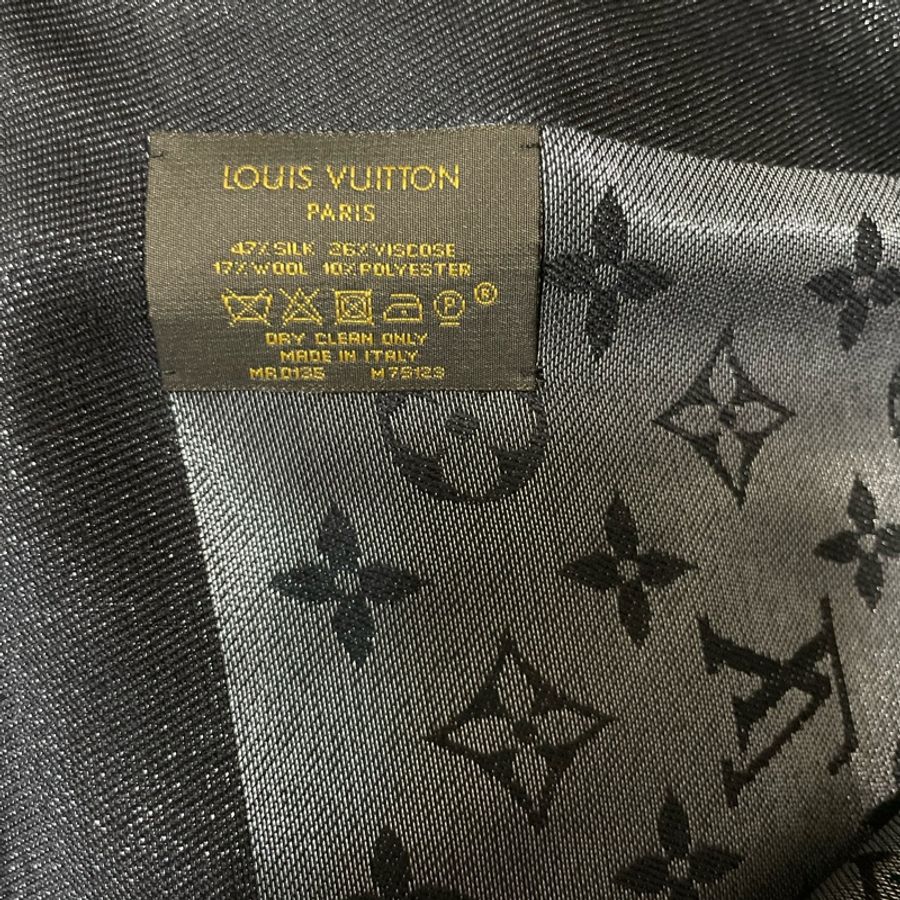 全新真絲銀線LV披肩大方巾秋冬 LOUIS VUITTON-10