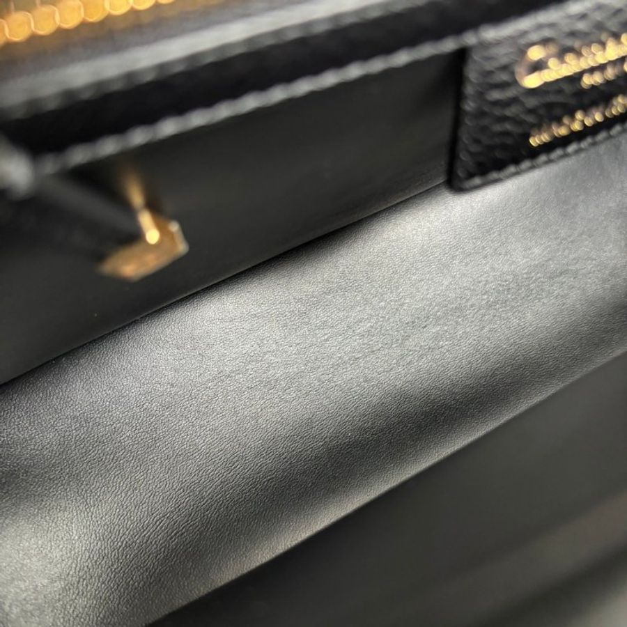 ::Christain Dior:: Caro 中型 黑色柔軟 Cannage 籐格紋小牛皮鏈包 肩背包 側背包-23