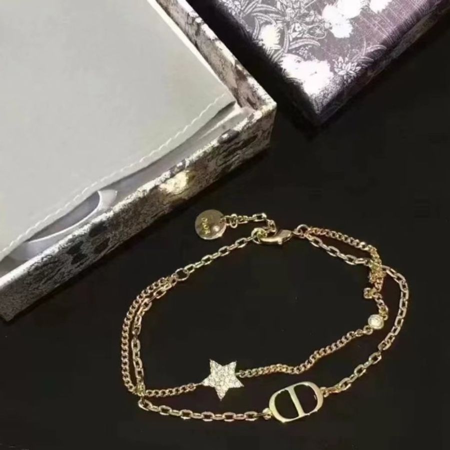 全新Dior最美雙層星星手鍊-2