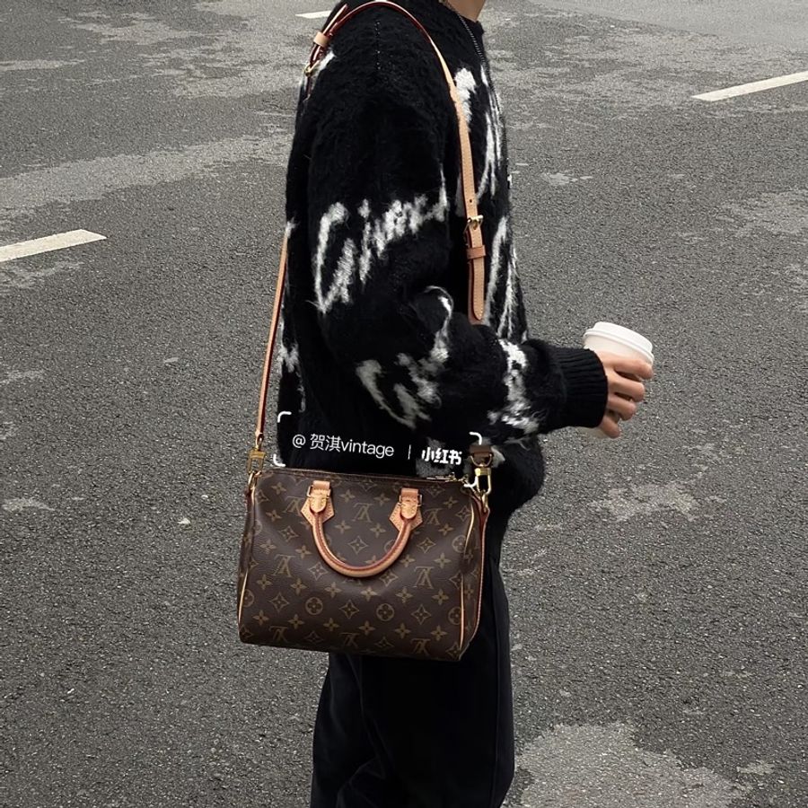 Lv speedy 25波士頓包🤎櫃上在售熱門款🉑肩背🉑斜挎背🉑手提-4