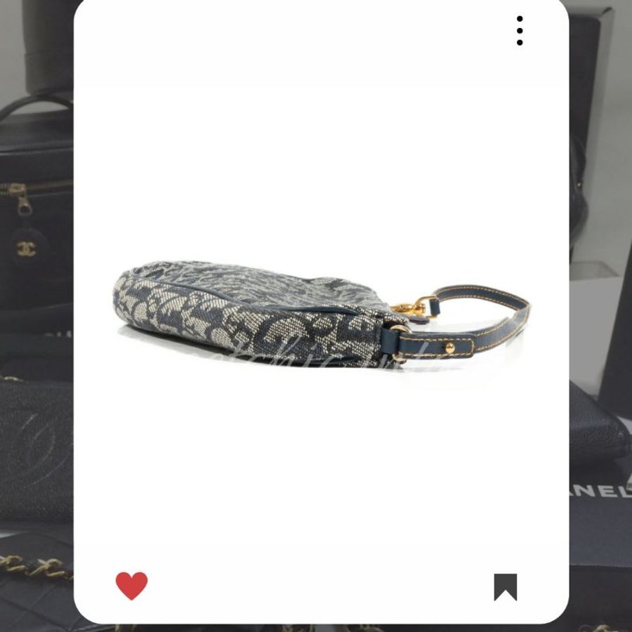 ✨Christian Dior Saddlebag 老花MONOGRAM 馬鞍包 Christian Dior Trotter 馬鞍包 海軍藍馬鞍包 🔥-3