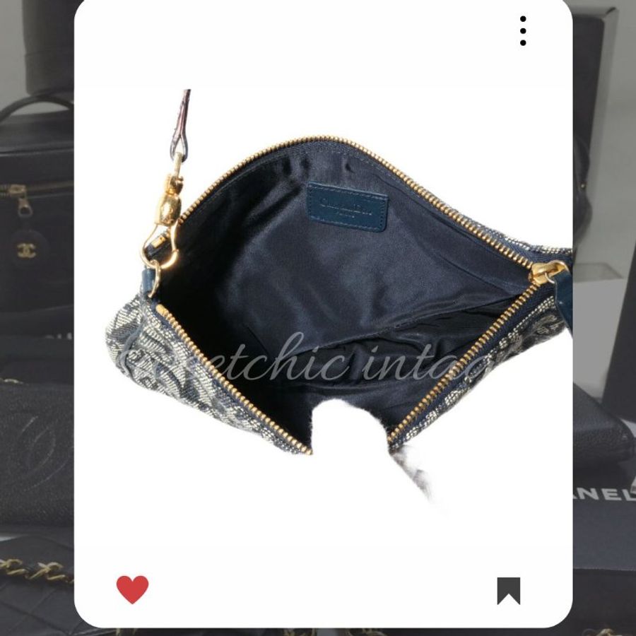 ✨Christian Dior Saddlebag 老花MONOGRAM 馬鞍包 Christian Dior Trotter 馬鞍包 海軍藍馬鞍包 🔥-4