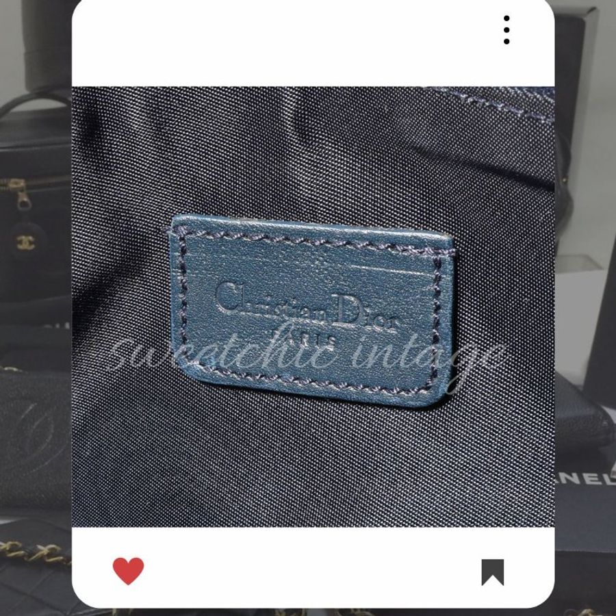 ✨Christian Dior Saddlebag 老花MONOGRAM 馬鞍包 Christian Dior Trotter 馬鞍包 海軍藍馬鞍包 🔥-6