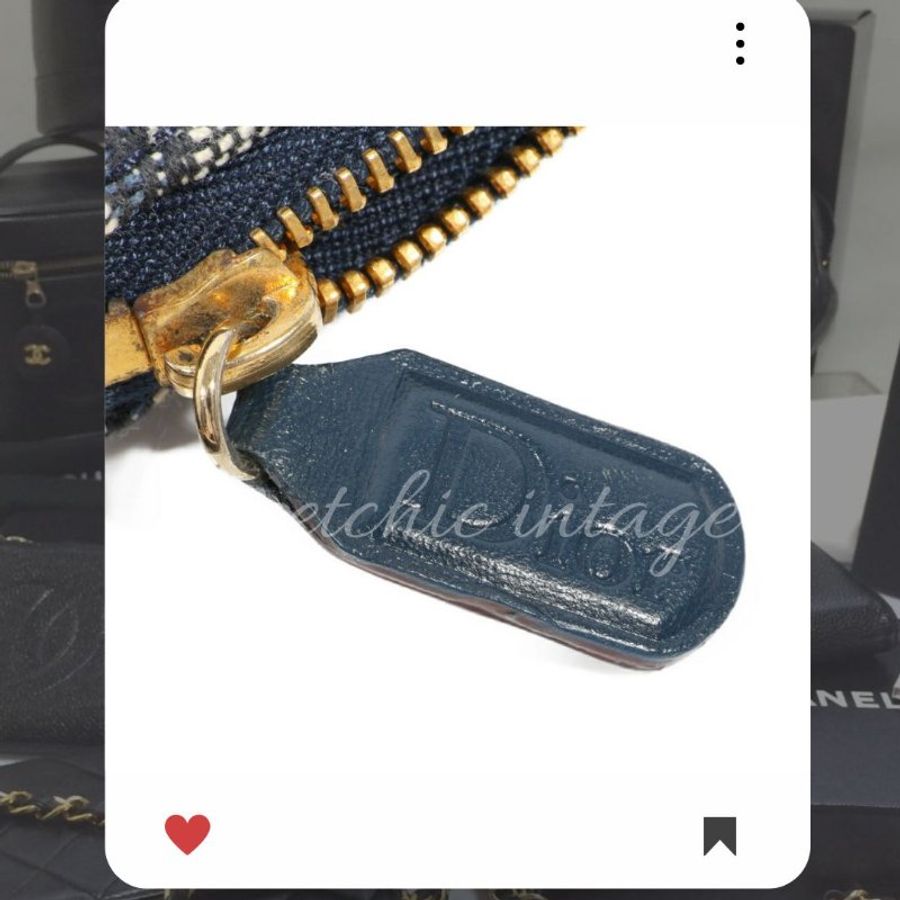 ✨Christian Dior Saddlebag 老花MONOGRAM 馬鞍包 Christian Dior Trotter 馬鞍包 海軍藍馬鞍包 🔥-7