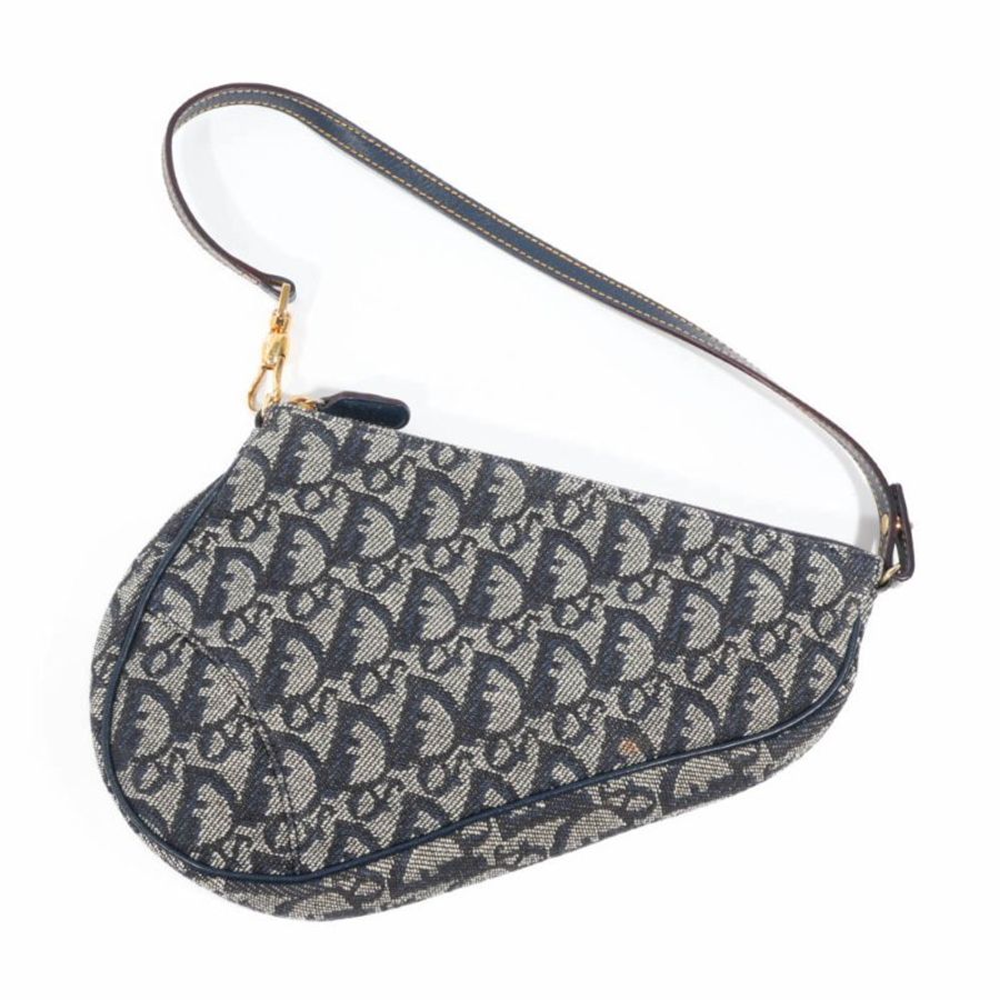 ✨Christian Dior Saddlebag 老花MONOGRAM 馬鞍包 Christian Dior Trotter 馬鞍包 海軍藍馬鞍包 🔥-8