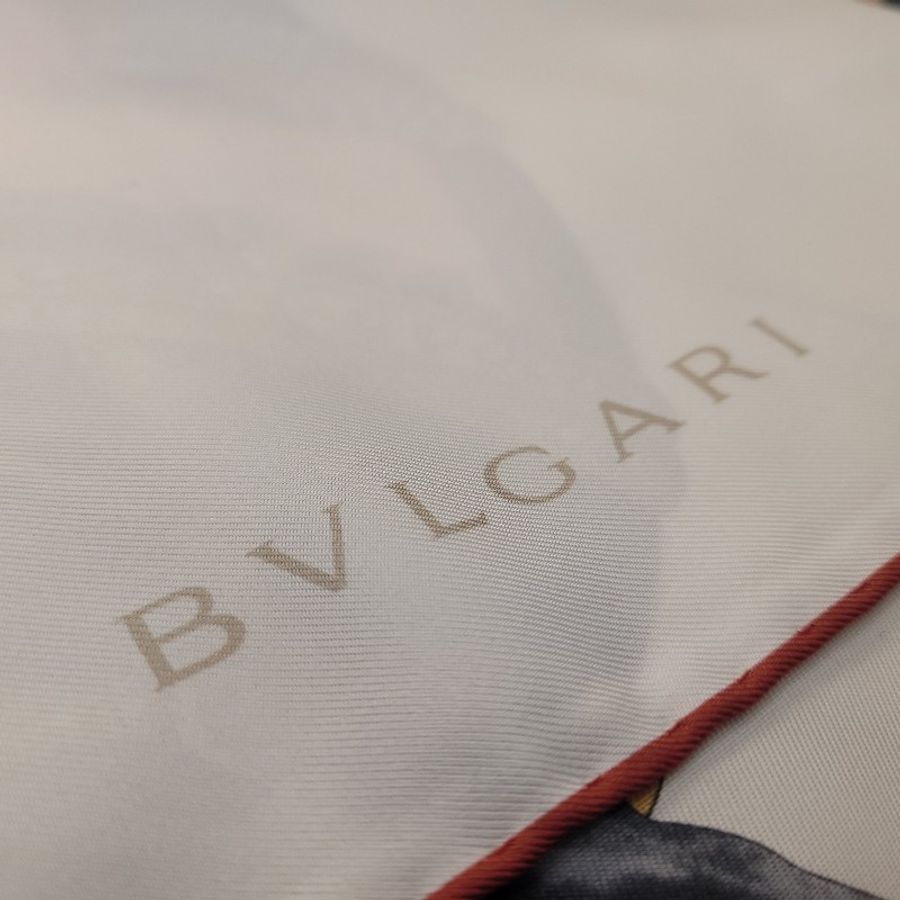 Bvlgari 真絲方巾 90x90-3
