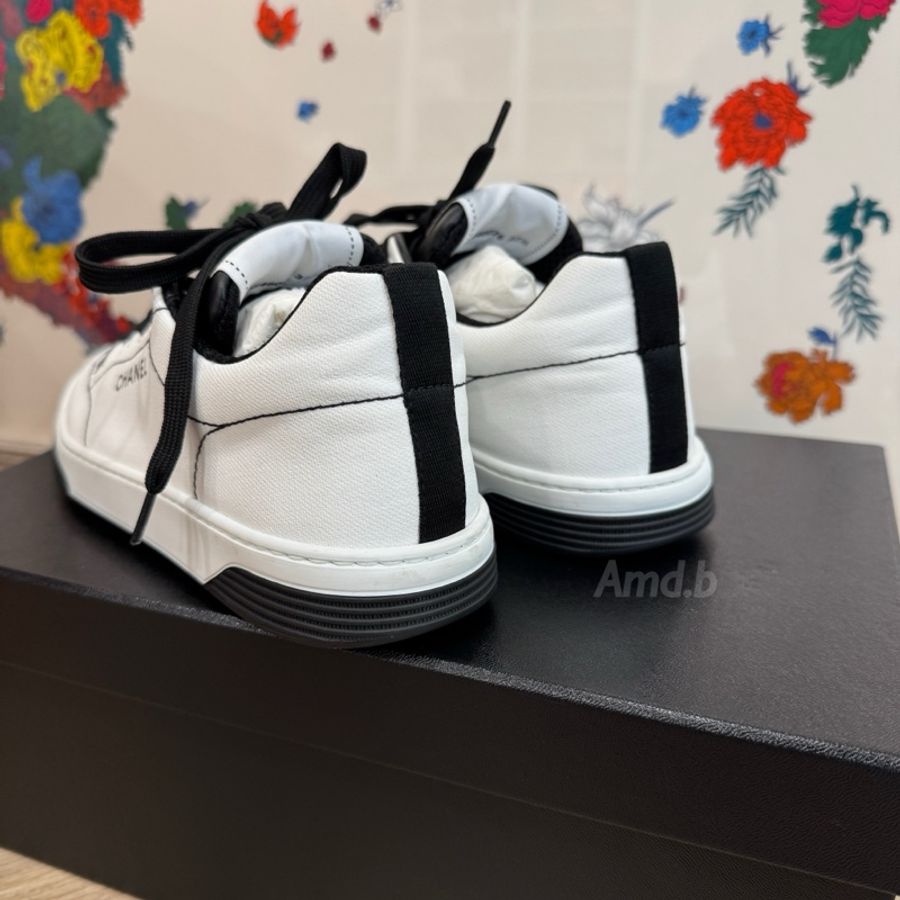 Chanel 小白鞋/休閒鞋37.5 （全新）-4