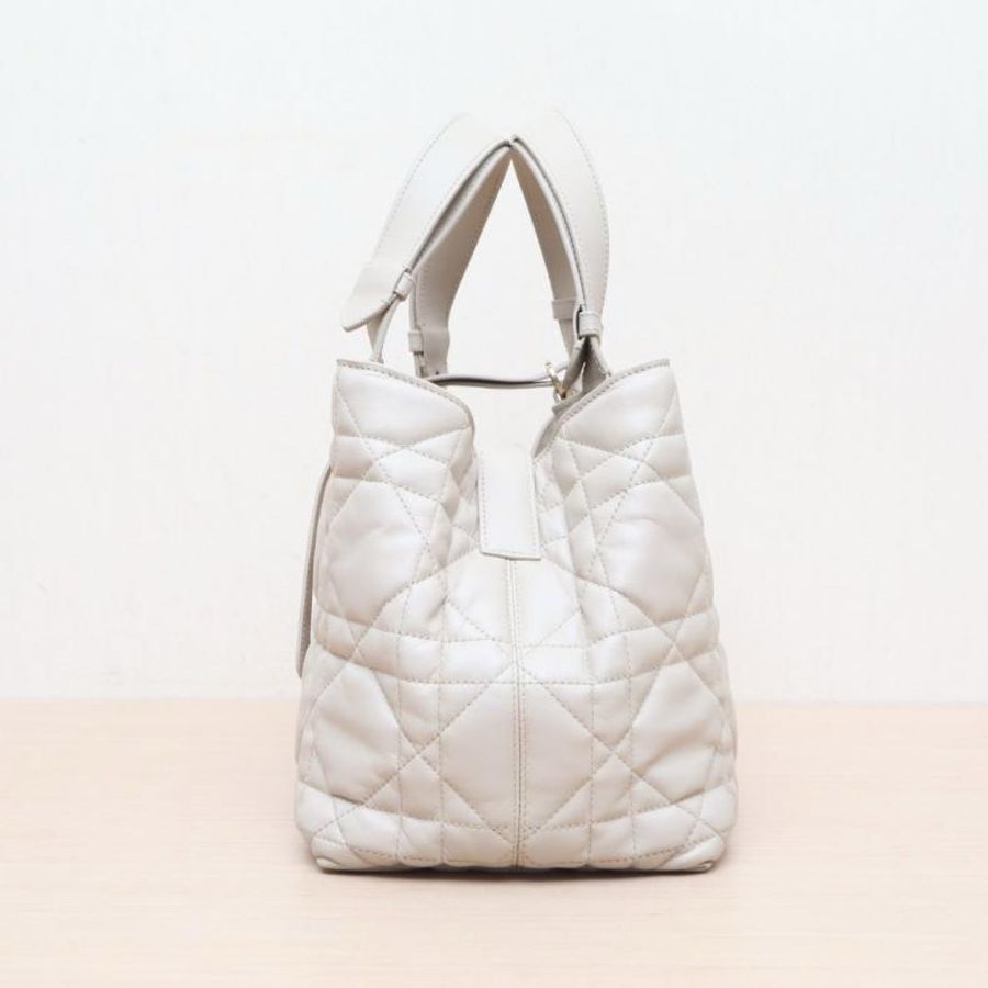 DIOR(迪奧) Toujours 手提單肩包 中號 28.5 胭脂米色 金扣 2023-1