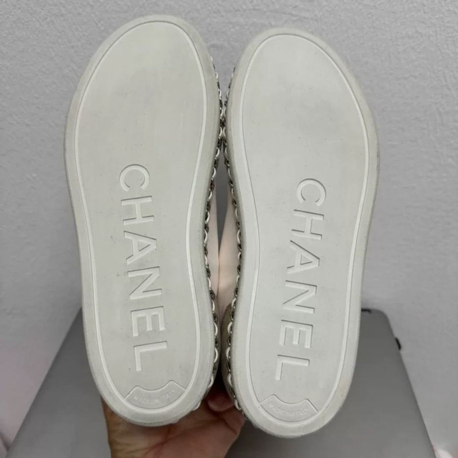 Chanel 鏈條高筒鞋 沒穿過僅閒置痕跡  37號-4