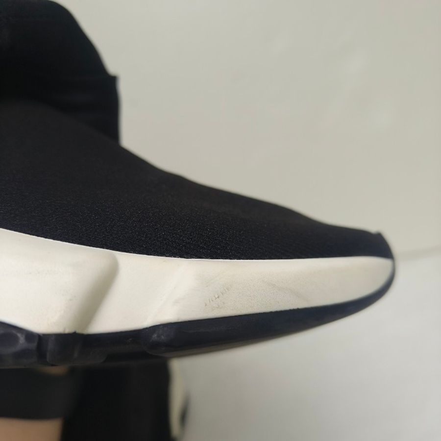 ‼️年中慶降價‼️創新低價只到6/21🎁㊣✨BALENCIAGA✨**尺寸:42**巴黎世家 黑色 印字 織帶 網布 襪套靴 靴子 短靴/二手鞋/二手精品/保證正品🌳二手樹屋🌳-26