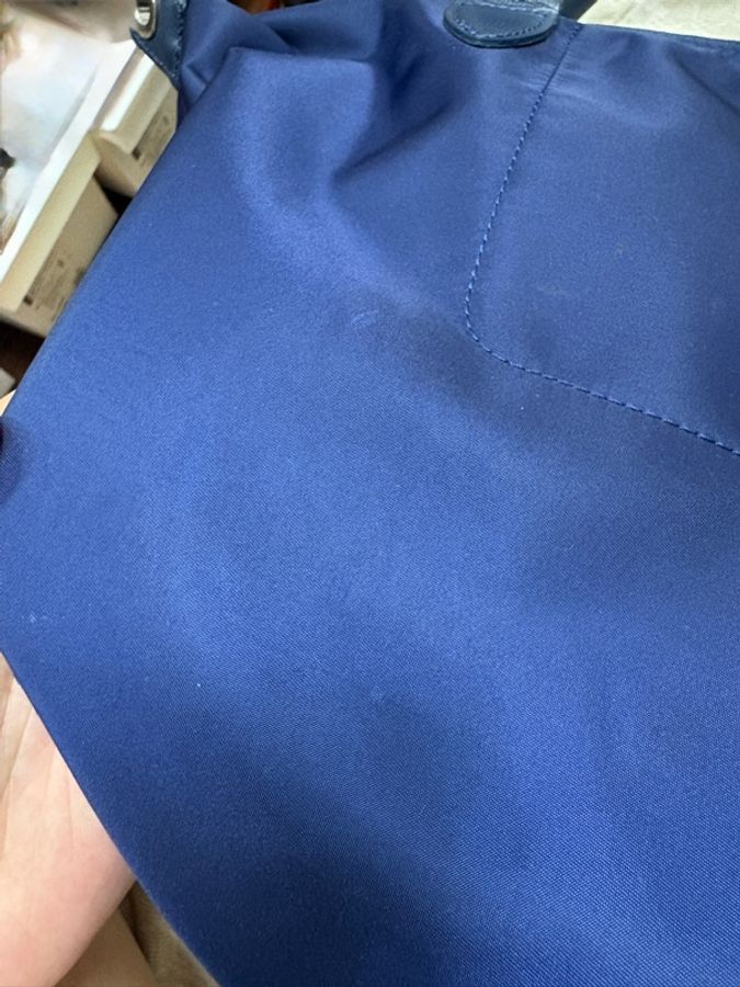 longchamp 厚款 藍色側背包 二手 型號cla twi/m/02-17