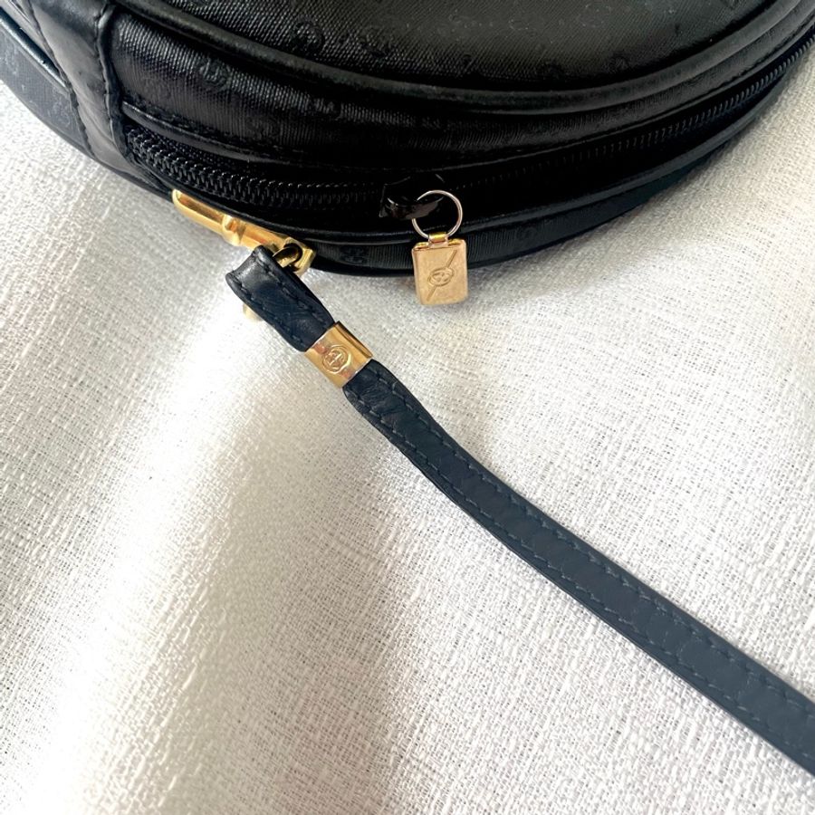 Gucci 黑色老花小圓餅斜挎包🖤🤍-37