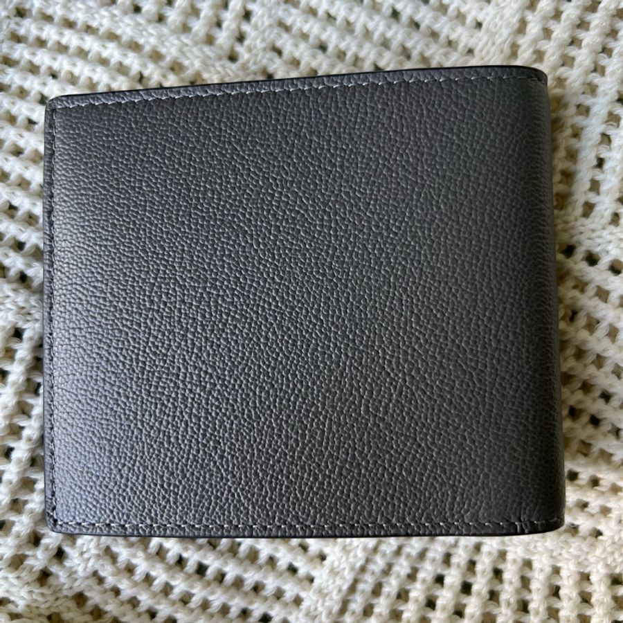 Burberry logo防刮牛皮短夾-10