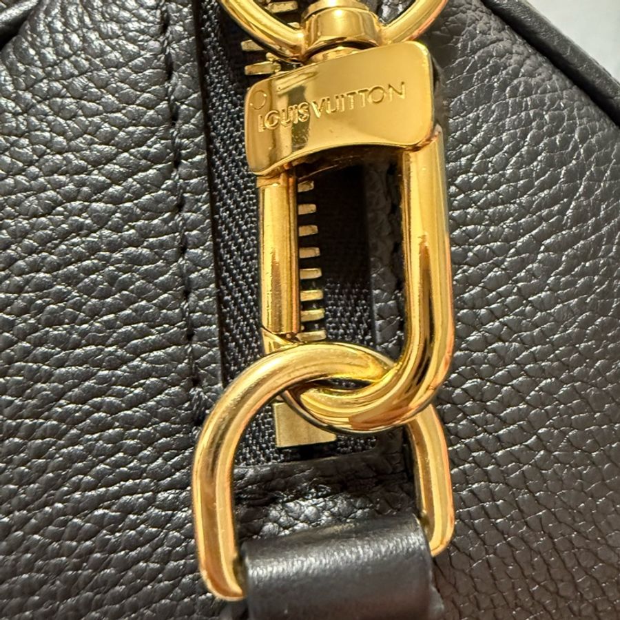 晶片款 Speedy 25 Bandouliere Monogram Empreinte 肩背包 M58951 黑色皮革-9