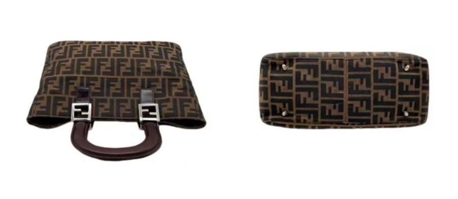 「JL精品代購」95新 FENDI 老花 手提 托特包-3