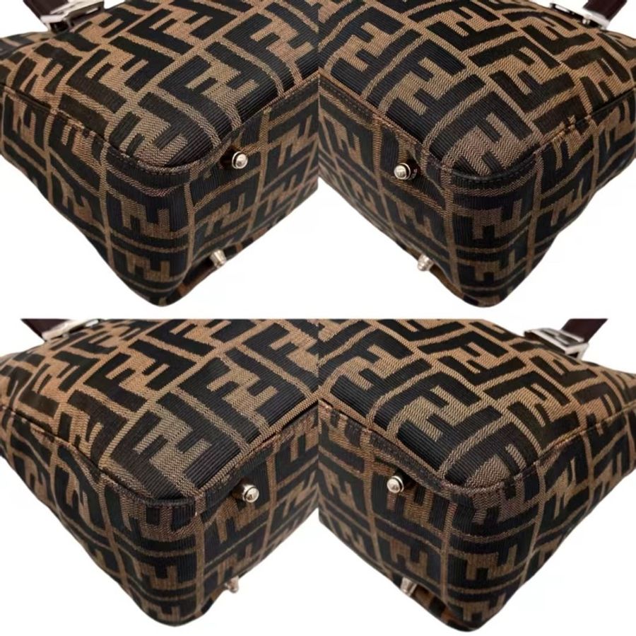 「JL精品代購」95新 FENDI 老花 手提 托特包-4