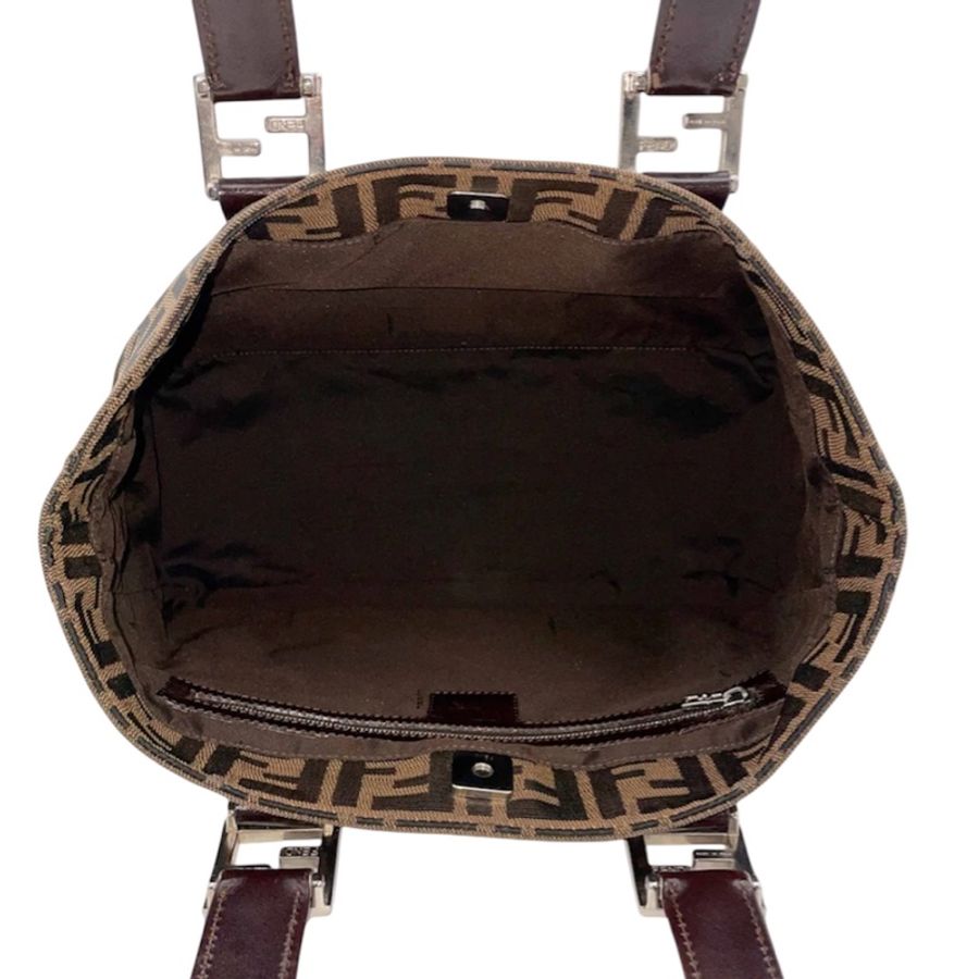 「JL精品代購」95新 FENDI 老花 手提 托特包-5