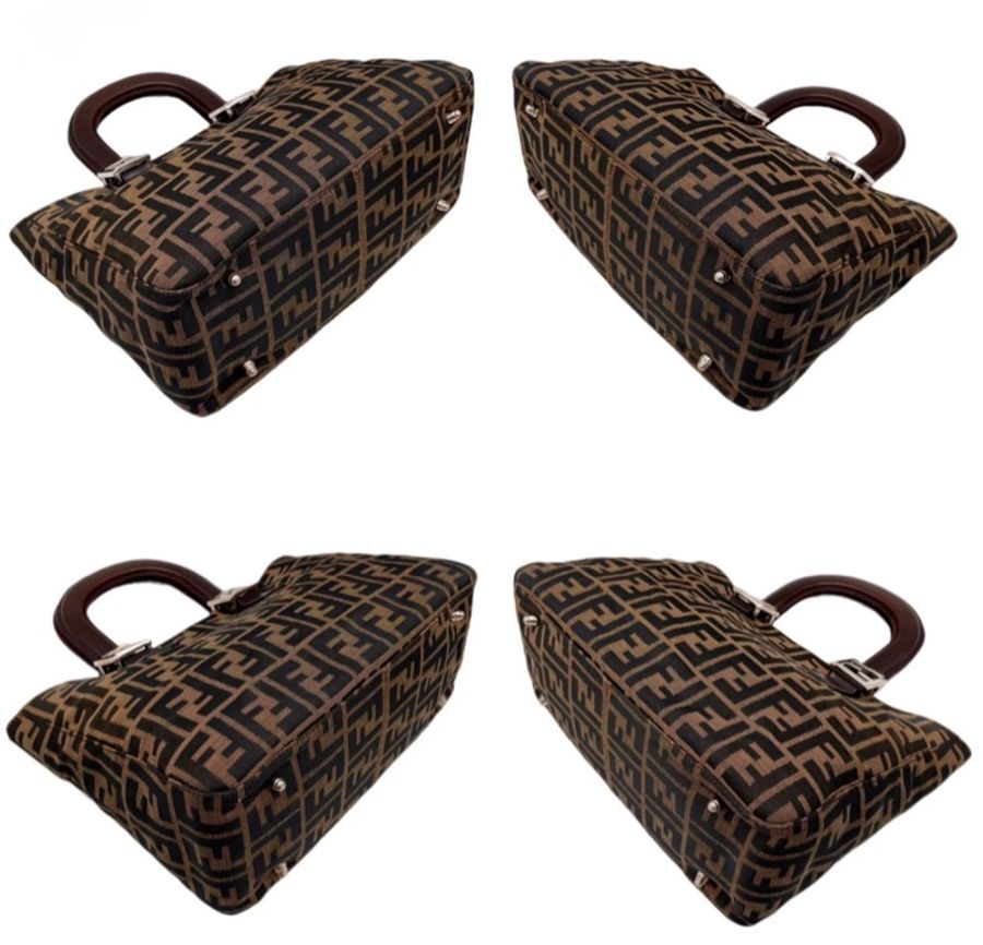 「JL精品代購」95新 FENDI 老花 手提 托特包-8