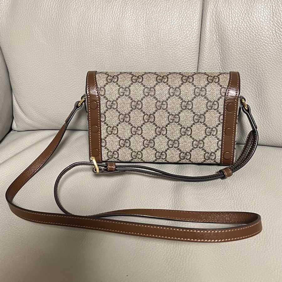 Gucci 1955 馬銜釦斜背迷你包-4