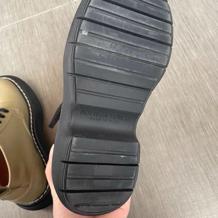 bottega veneta 綠色厚底大頭鞋短靴 35號， 配件有防塵袋 僅穿一兩次 九成新-8