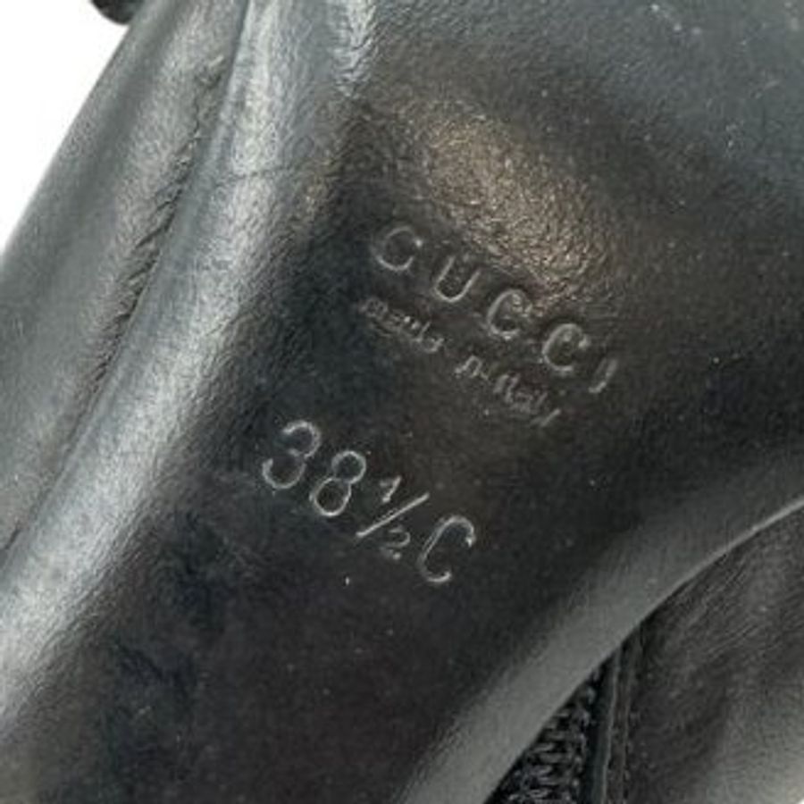 【美收精品】GUCCI 黑色高跟鞋 A-560【隔月月中將轉賣至日本 上架期限30天】-6