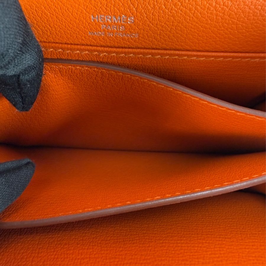 愛馬仕 Hermès Mini Roulis 19豬鼻子 9J Feu 愛馬仕橘-17