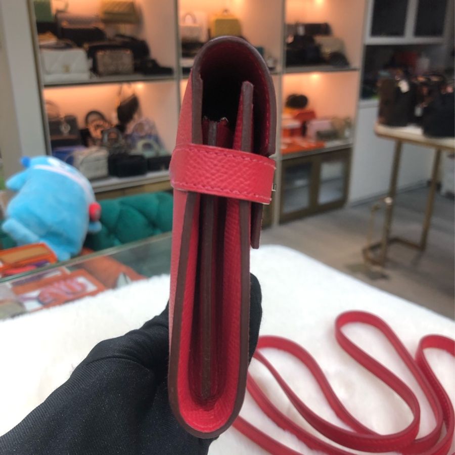 Hermes Kelly wallet Epsom 銀扣 XA754-3