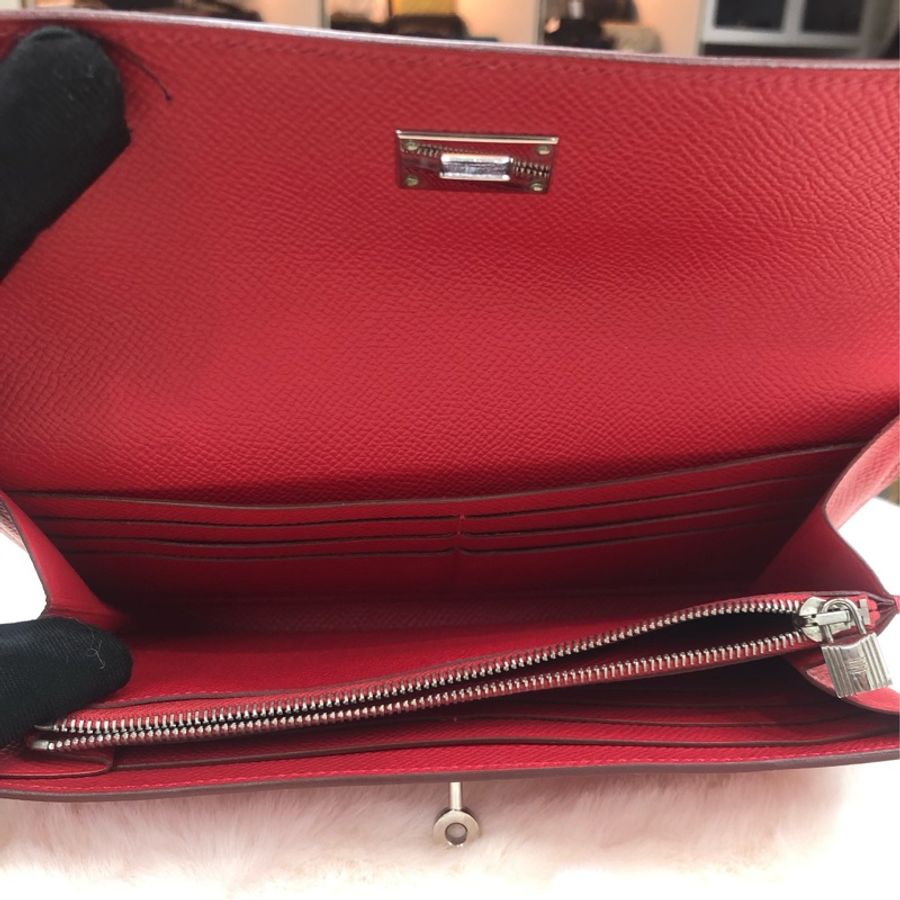 Hermes Kelly wallet Epsom 銀扣 XA754-5