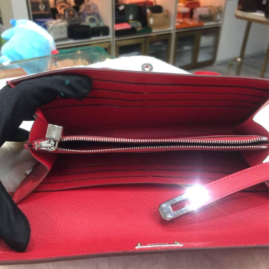 Hermes Kelly wallet Epsom 銀扣 XA754-8