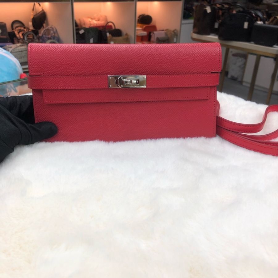 Hermes Kelly wallet Epsom 銀扣 XA754-9