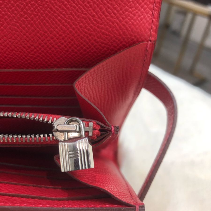 Hermes Kelly wallet Epsom 銀扣 XA754-10