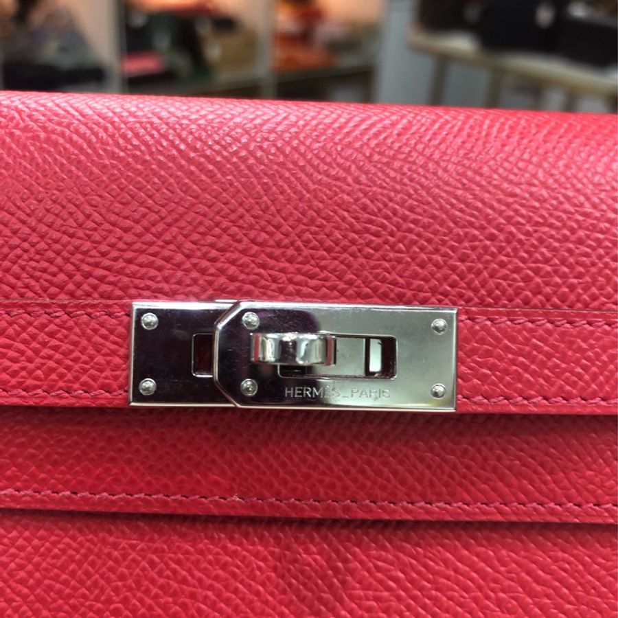 Hermes Kelly wallet Epsom 銀扣 XA754-12