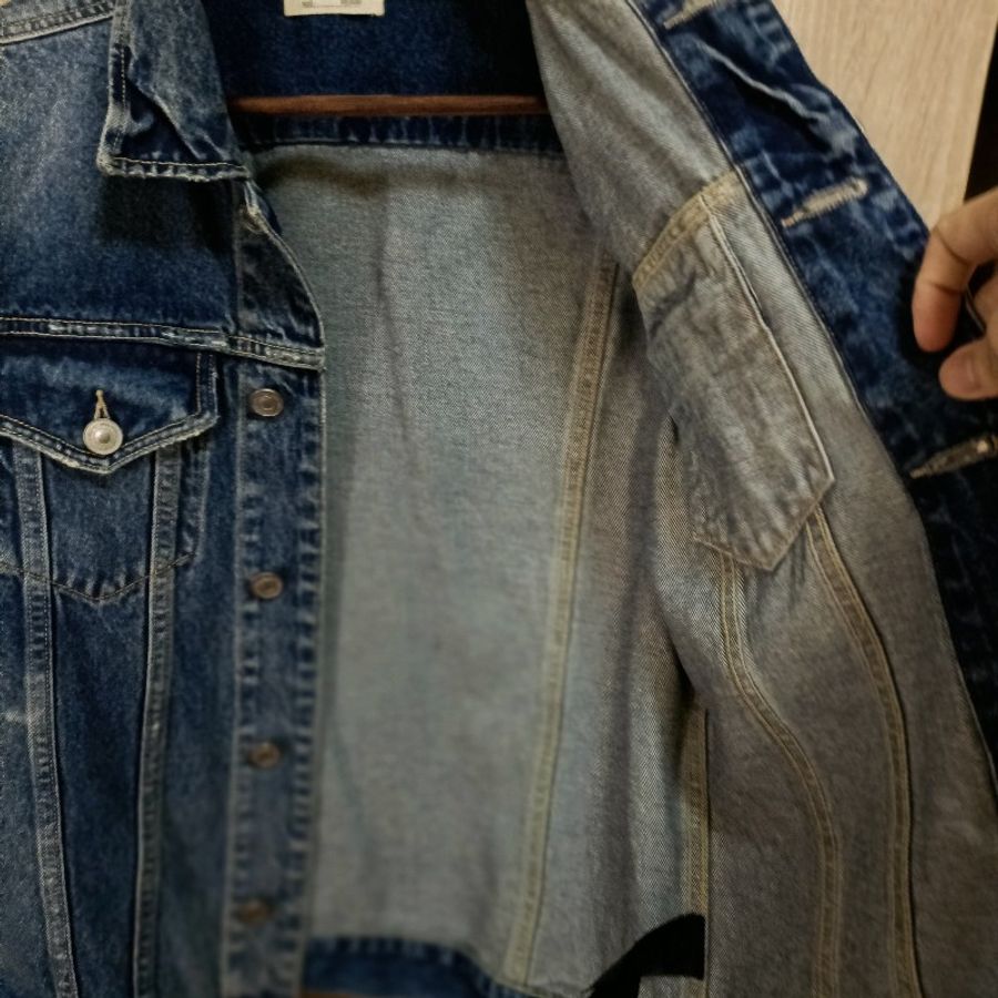Allsaints 破壞加工 丹寧外套 牛仔外套 男M-5