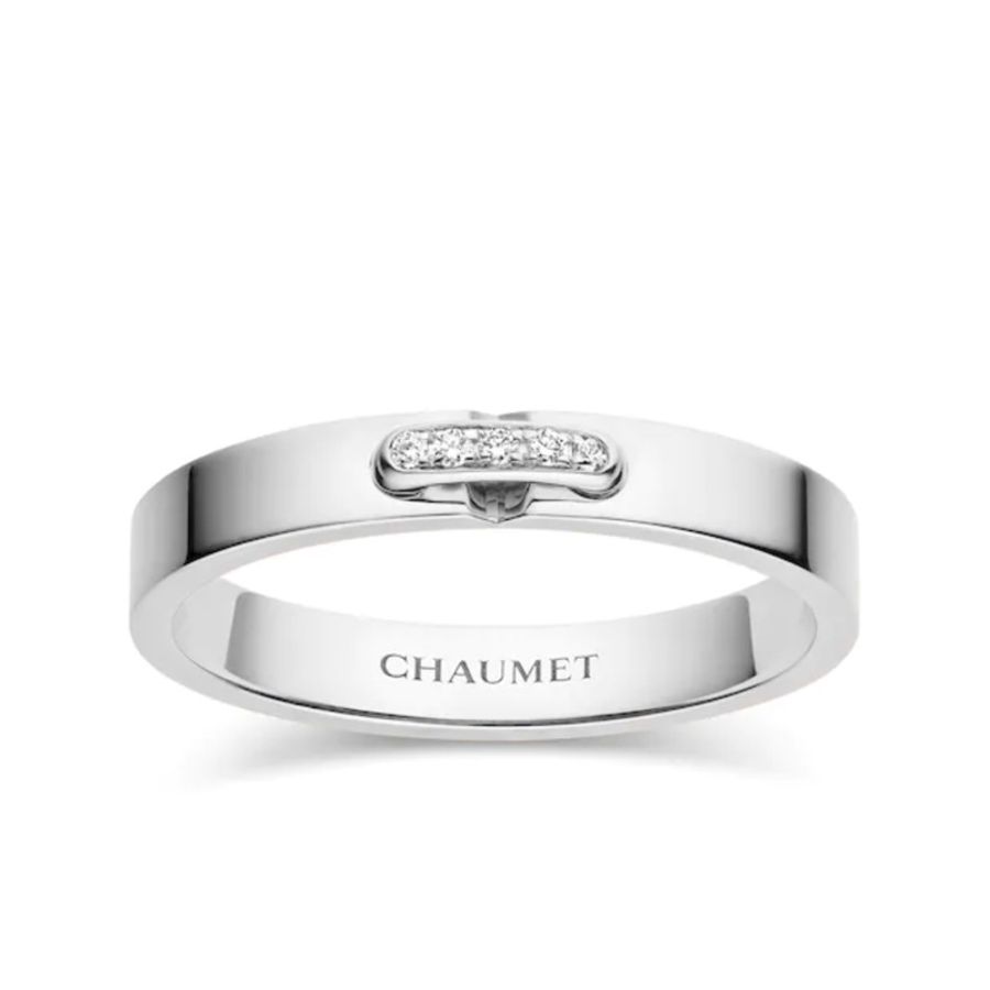 Chaumet Liens Évidence 49號 巴黎尚美 鉑金鑽石婚戒 pt-12