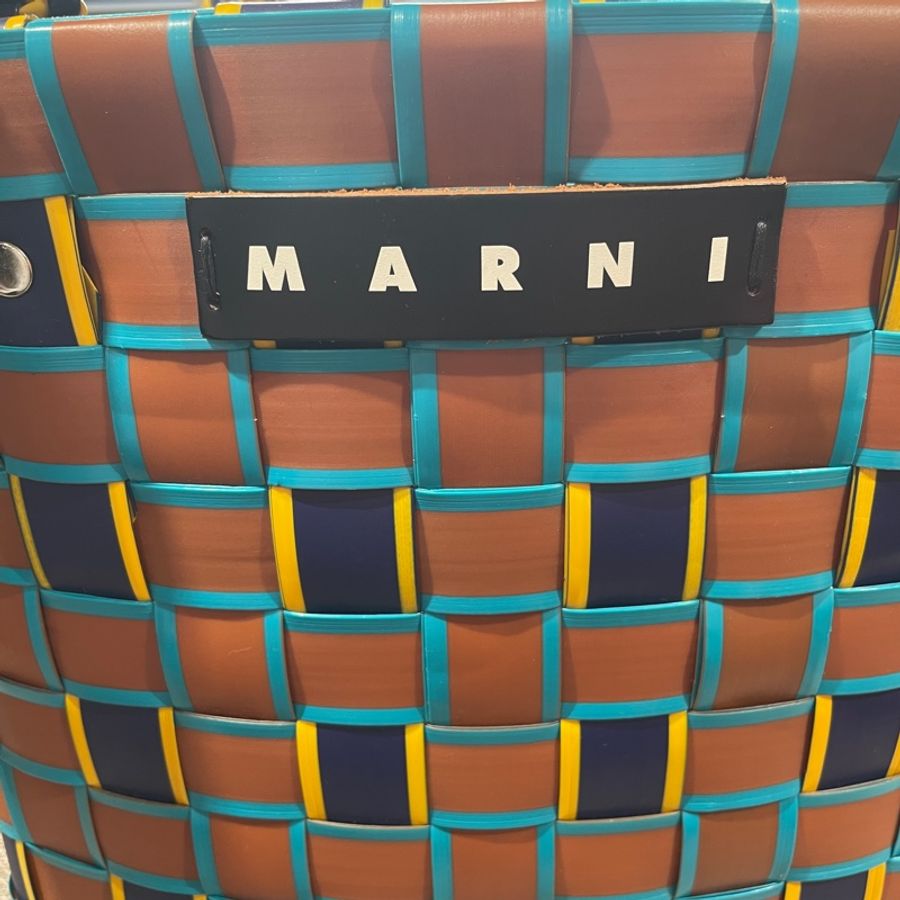 Marni 編織手提包 菜籃袋-5