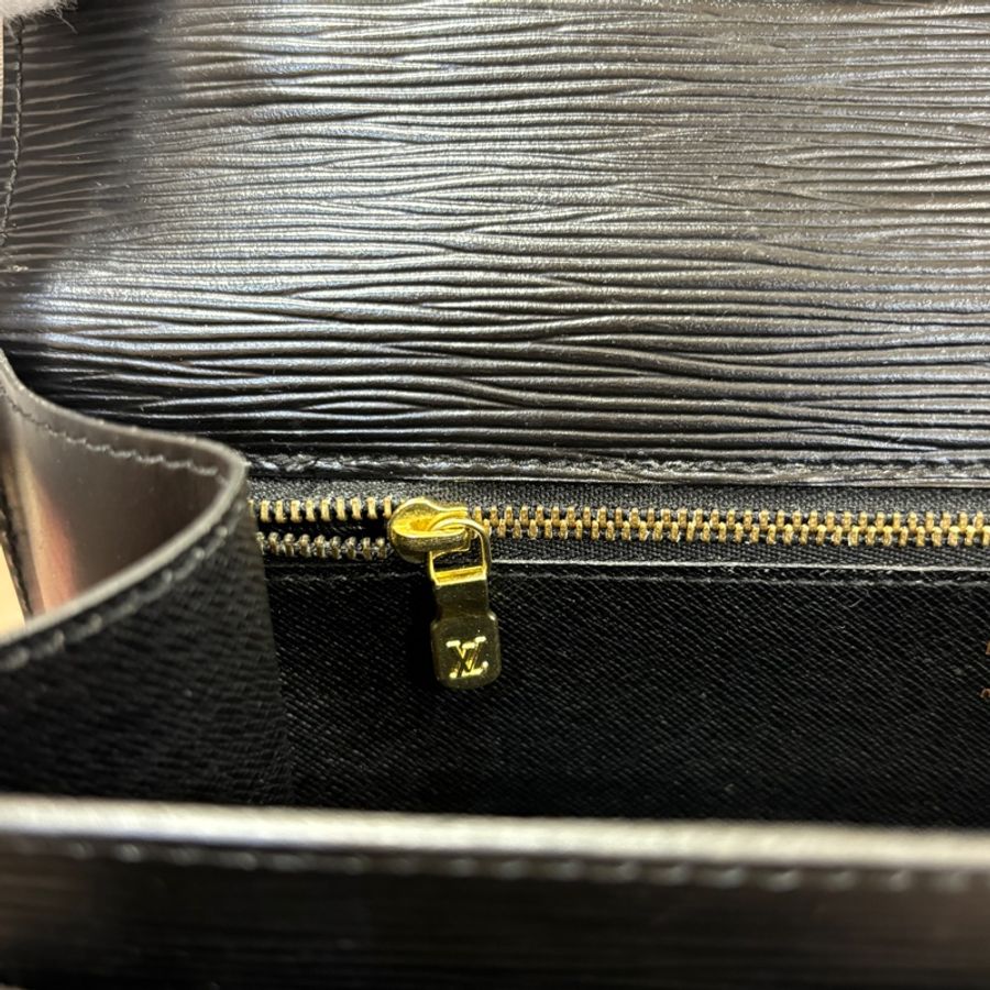 Louis Vuitton M52122黑Epi水波紋牛皮兩用包 斜背包 手提包Monceau 28-25