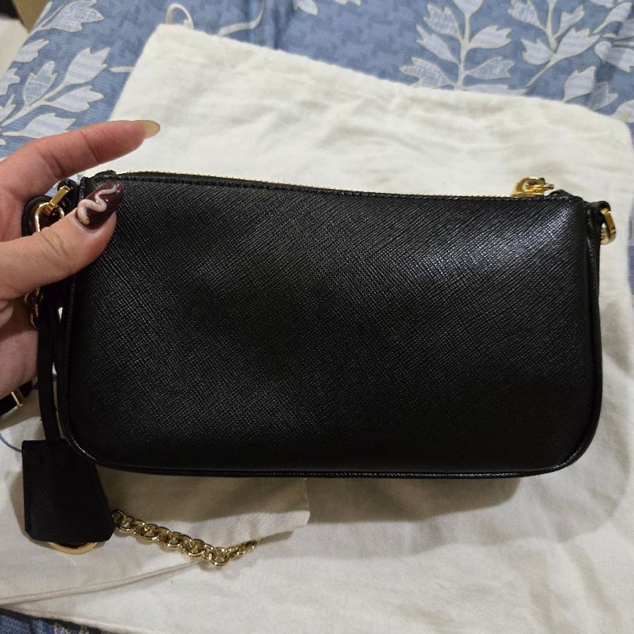 〔〔全新〕〕Prada saffiano 迷你皮革手袋-3