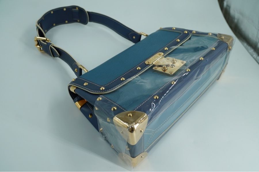 Louis Vuitton 路易威登 LV  SUHALI 高檔山羊皮 卯釘 鑰匙 防塵袋 單肩包 M91821-5